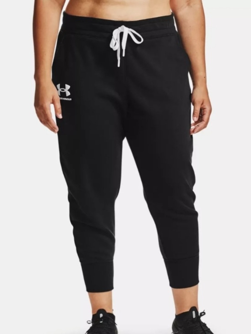 UNDER ARMOUR Woman’s Loose Fit Black Jogger Sweat Pants Plus Size 2X NEW
